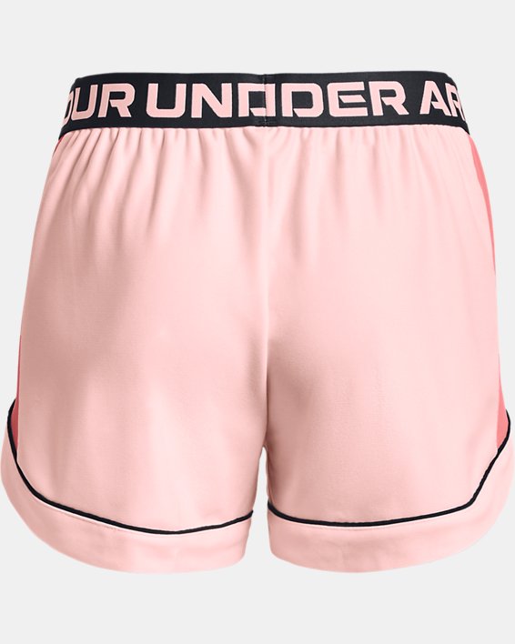 Women's UA Play Up Side Mesh Shorts, Pink, pdpMainDesktop image number 5
